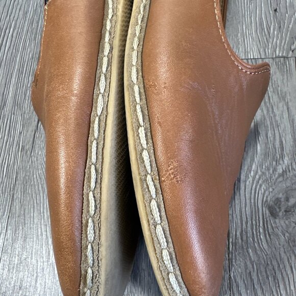 Charix Leather Ballet Flat Two Tone Brown Shoes Slip-On Women's Size EU 40 US 9 - Picture 4 of 11